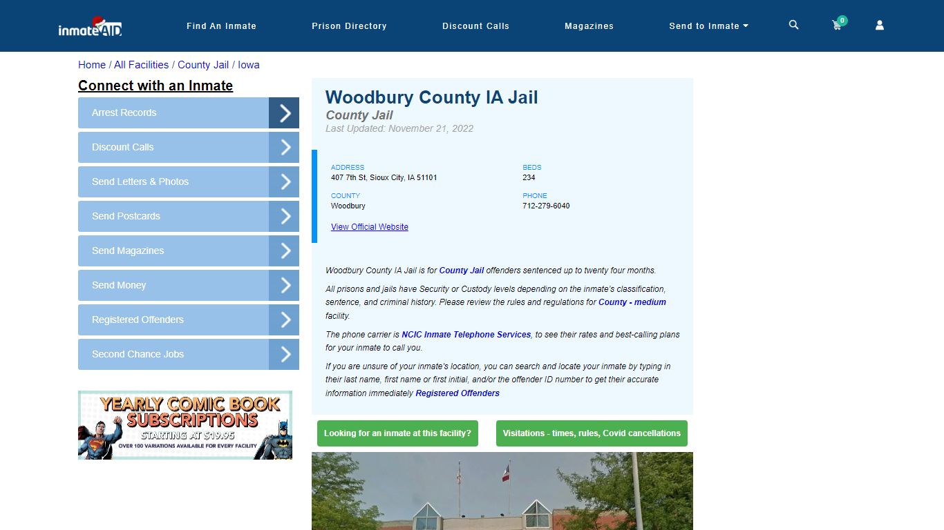 Woodbury County IA Jail - Inmate Locator - Sioux City, IA